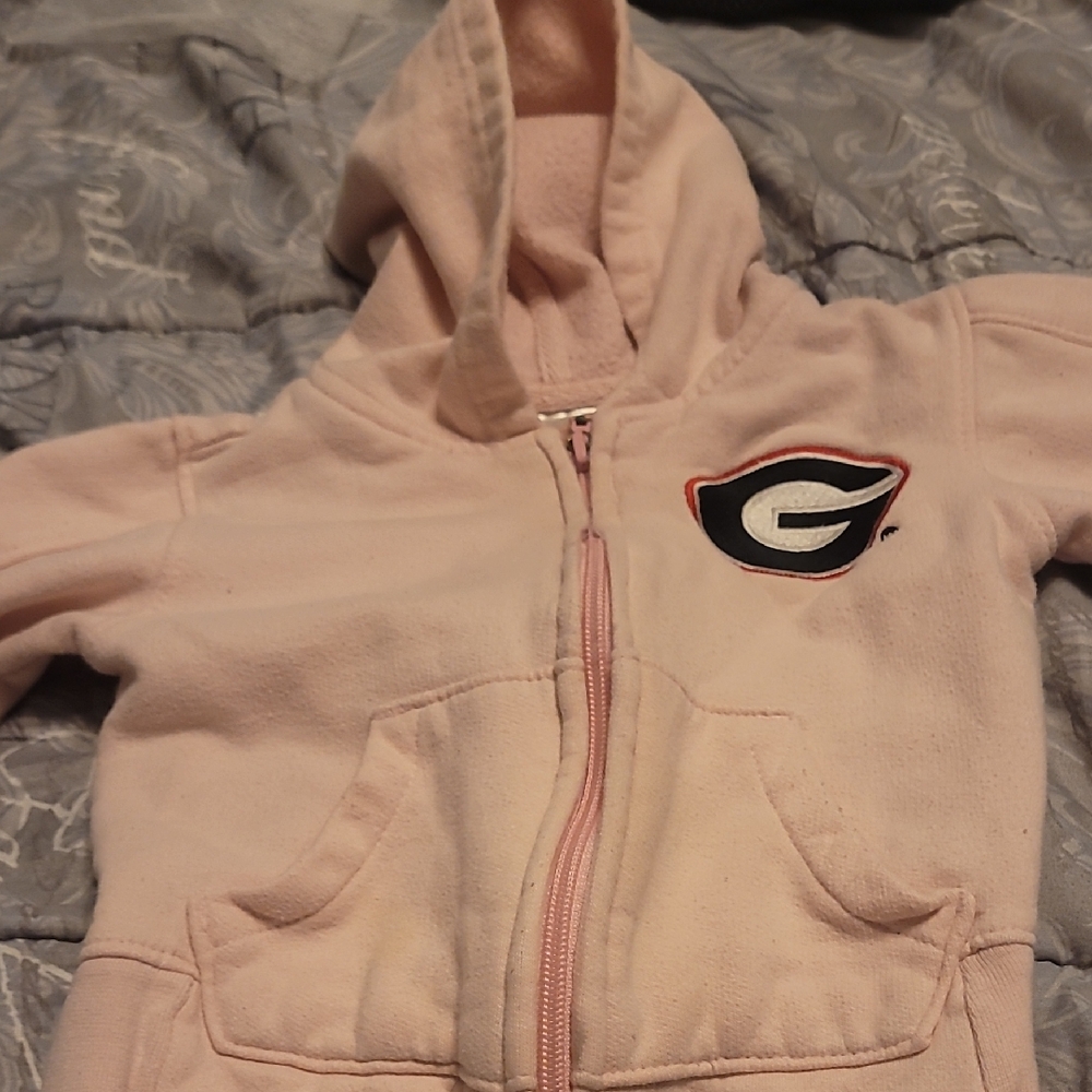 Kids Light Pink Hoodie with Logo
